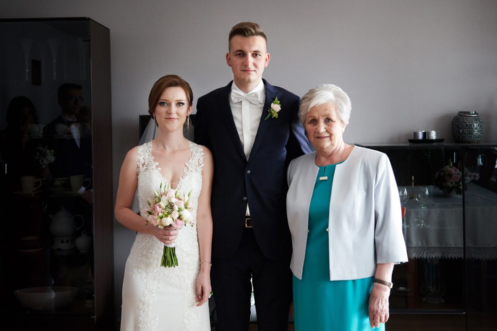 portret z Młodą Parą